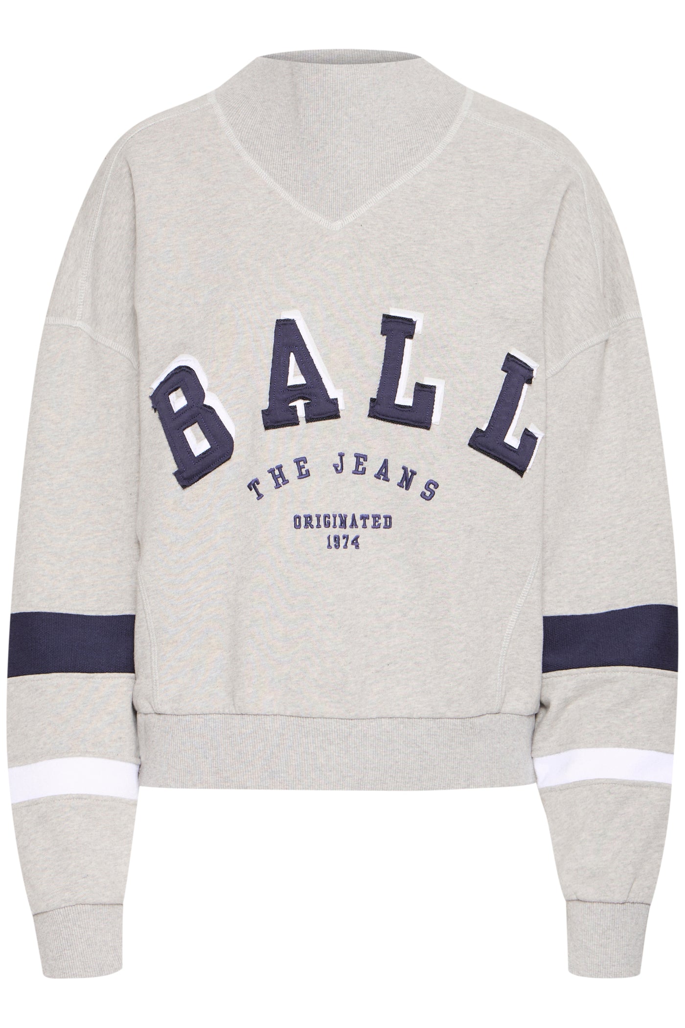 Ball original - Sweatshirt - Bafossati high collar sweat - Grey