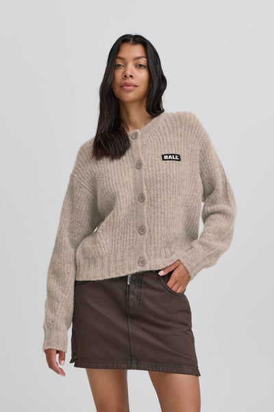 Ball Original - Cardigan - Vintage Khaki - Bastacy Rib