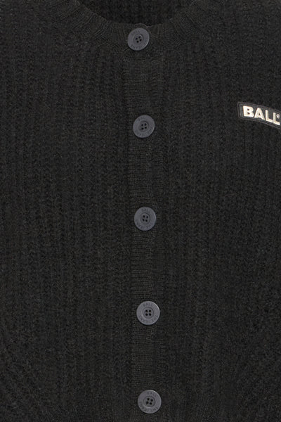 Ball Original - Cardigan - Black - Bastacy rib