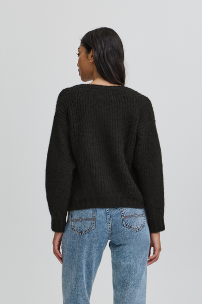 Ball Original - Cardigan - Black - Bastacy rib