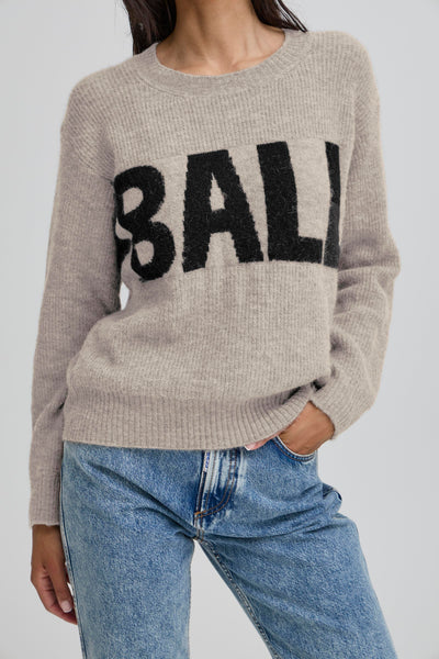 Knitted sweater - Beige/pink - Bastacy - Ball original