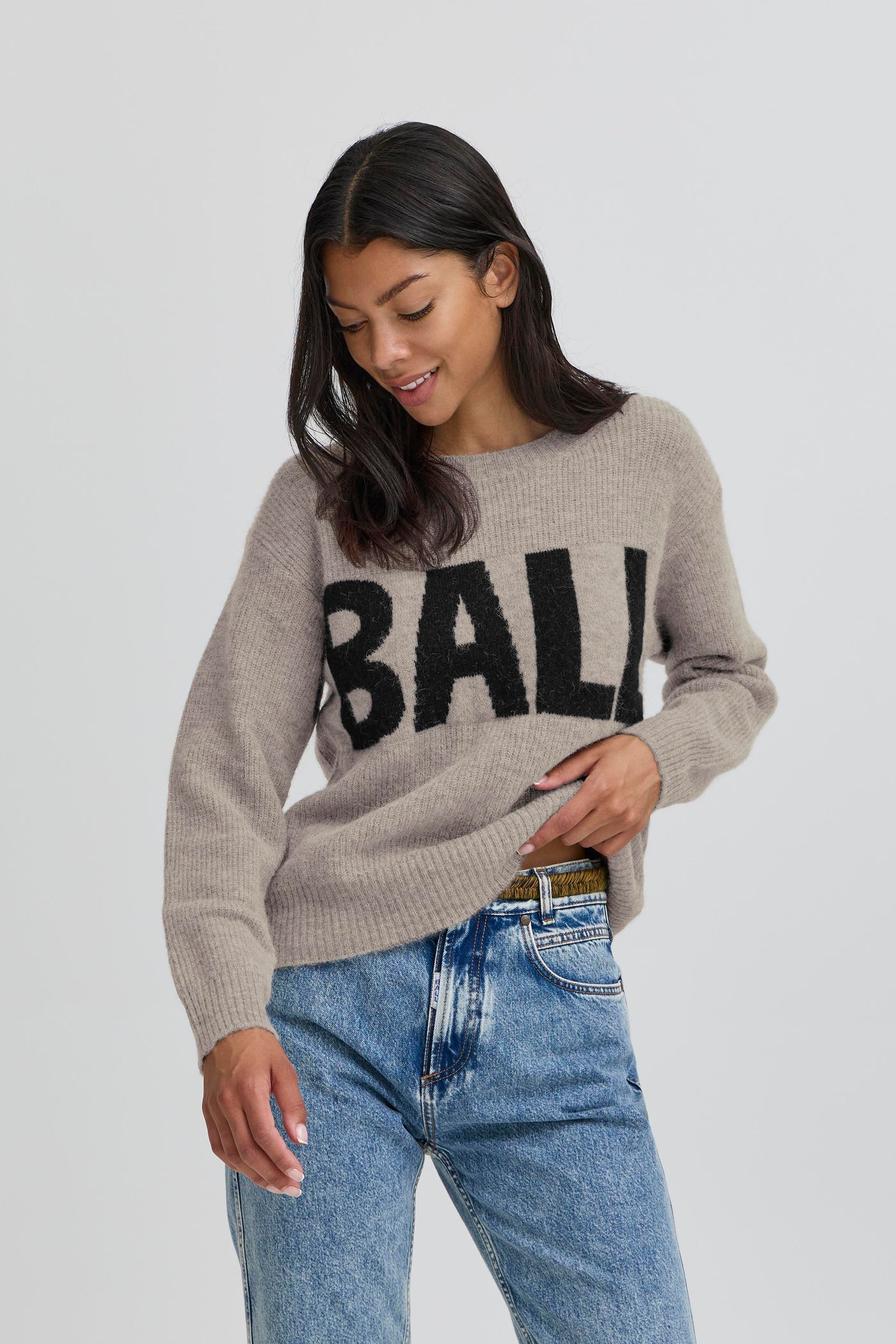 Knitted sweater - Beige/pink - Bastacy - Ball original