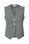 Mbym - Vest - Grey melange - Aleia