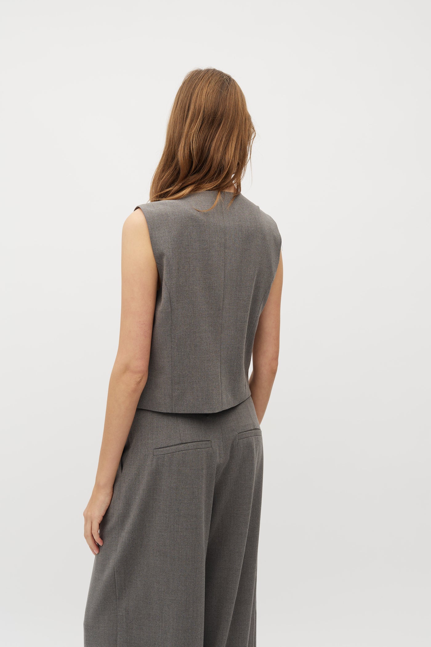 Mbym - Vest - Grey melange - Aleia