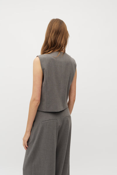 Mbym - Vest - Grey melange - Aleia