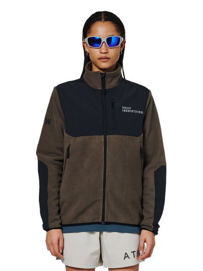 Halo - Fleece jakke -  Major Brown - Blocked Zip Fleece