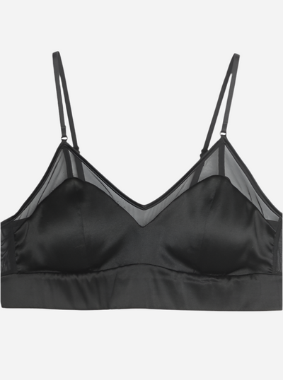 Silke bralette m. mesh - Sort - Sassy Copenhagen sss