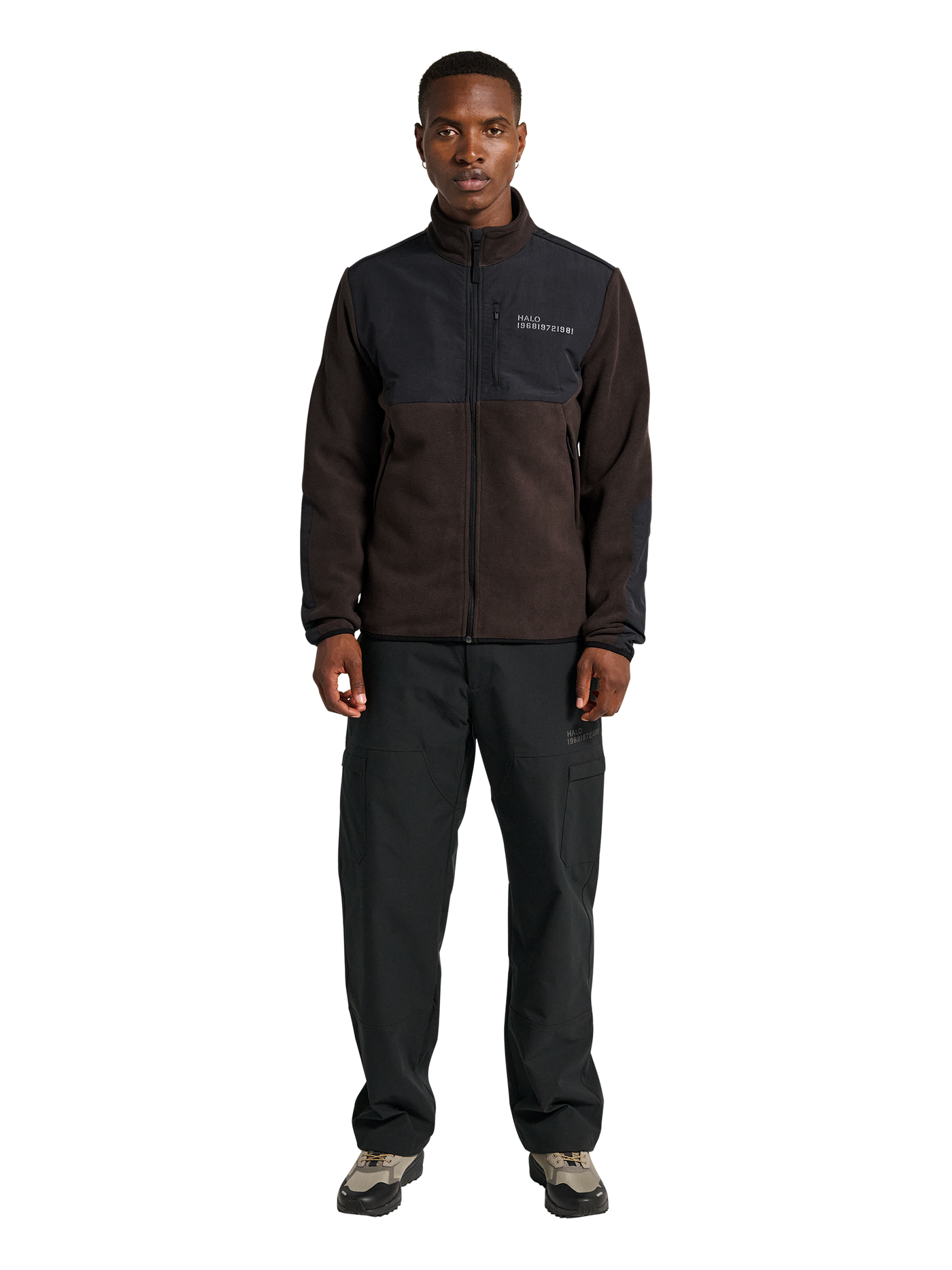 Halo - Fleece jakke -  Chocolate torte 8070 - Blocked Zip Fleece