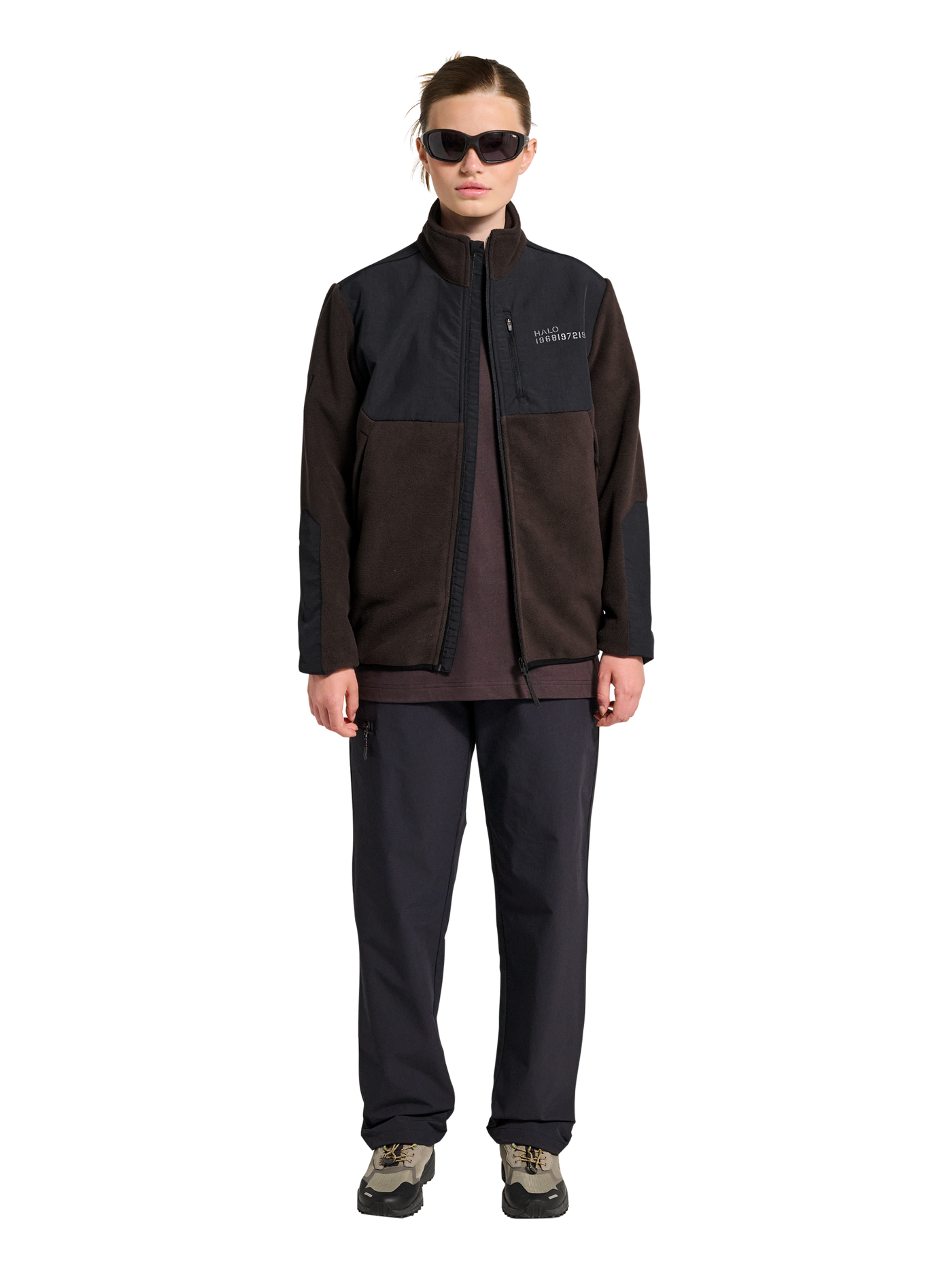 Halo - Fleece jakke -  Chocolate torte 8070 - Blocked Zip Fleece