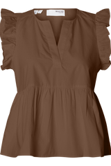 Selected Femme - Top - Chocolate Chip - Blair-ida