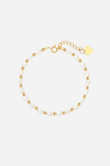 Andcopenhagen - Bracelet - 18 carat gold plated brass - Early Pearly pearl