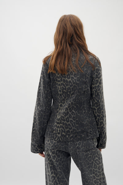 Leopard Denim Skjorte - Firola - Global Funk