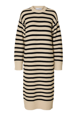 Selected Femme - Kjole - Strik birch stripe - Fina