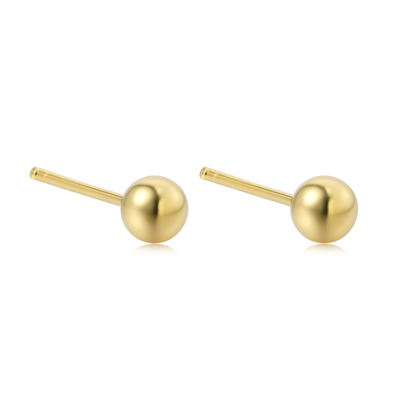 Andcopenhagen - Small rock stud - 18 carat gold plated sterling silver ear studs