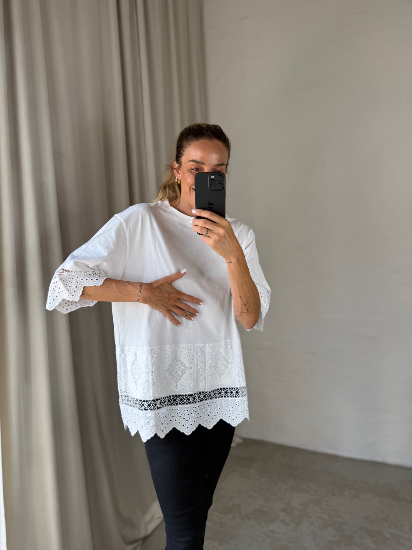 Sassy Copenhagen - T-shirt - Hvid Blonde - Liva ( bemærk preorder)