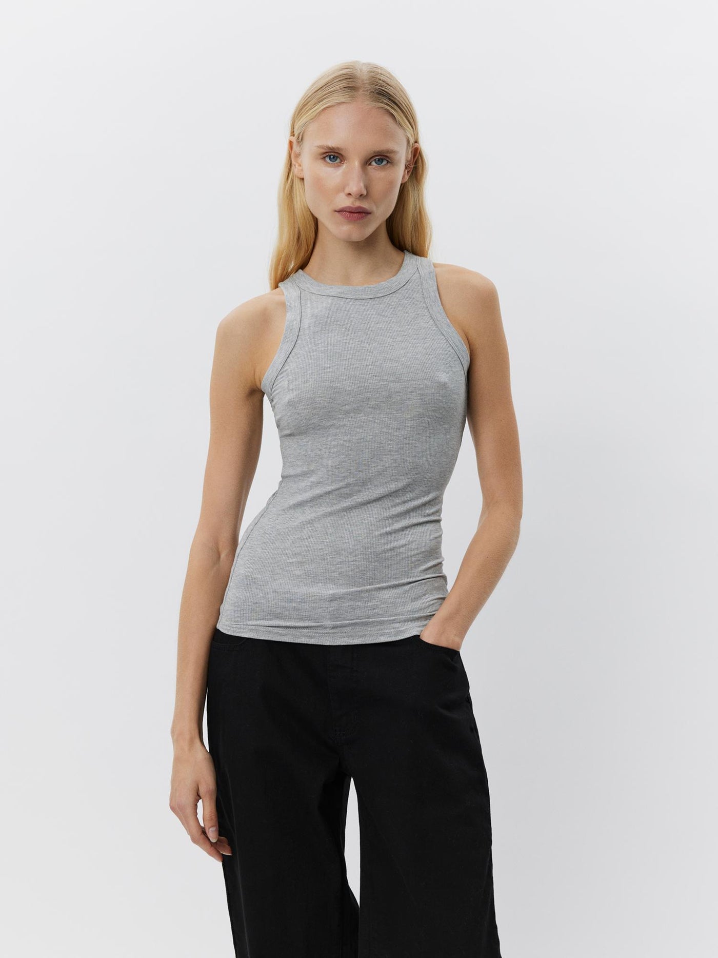 Sofie Schnoor - Jullie SNOS215 Rib Top - Grey 