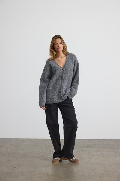 Noisy May - Cardigan - Grå - Dolly