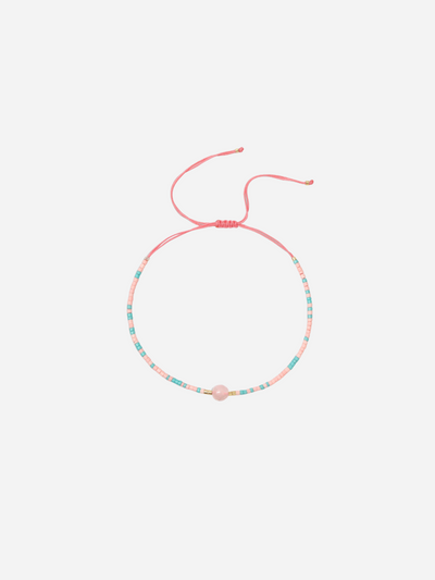 Pearl bracelet - Pink &amp; Light blue - Holly - Andcopenhagen