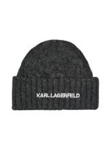 Karl Lagerfeld - Hue - Dark Grey - Cable Knit Beanie
