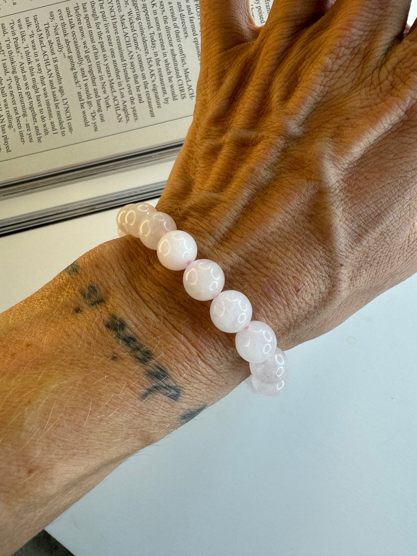 Andcopenhagen - Bracelet - Rose quartz beads - Mindi