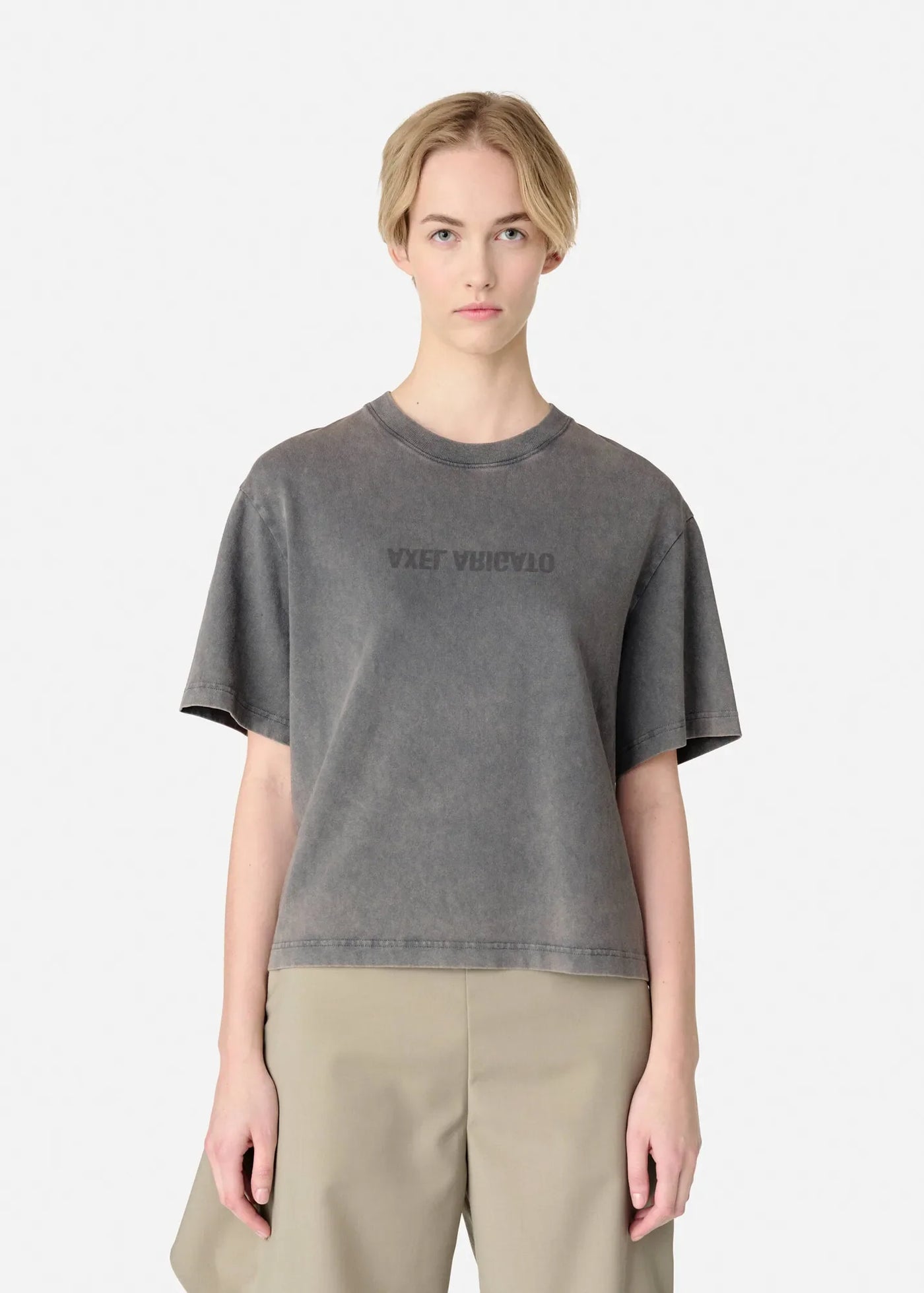 Axel Arigato - T-shirt - Steel grey - Distort