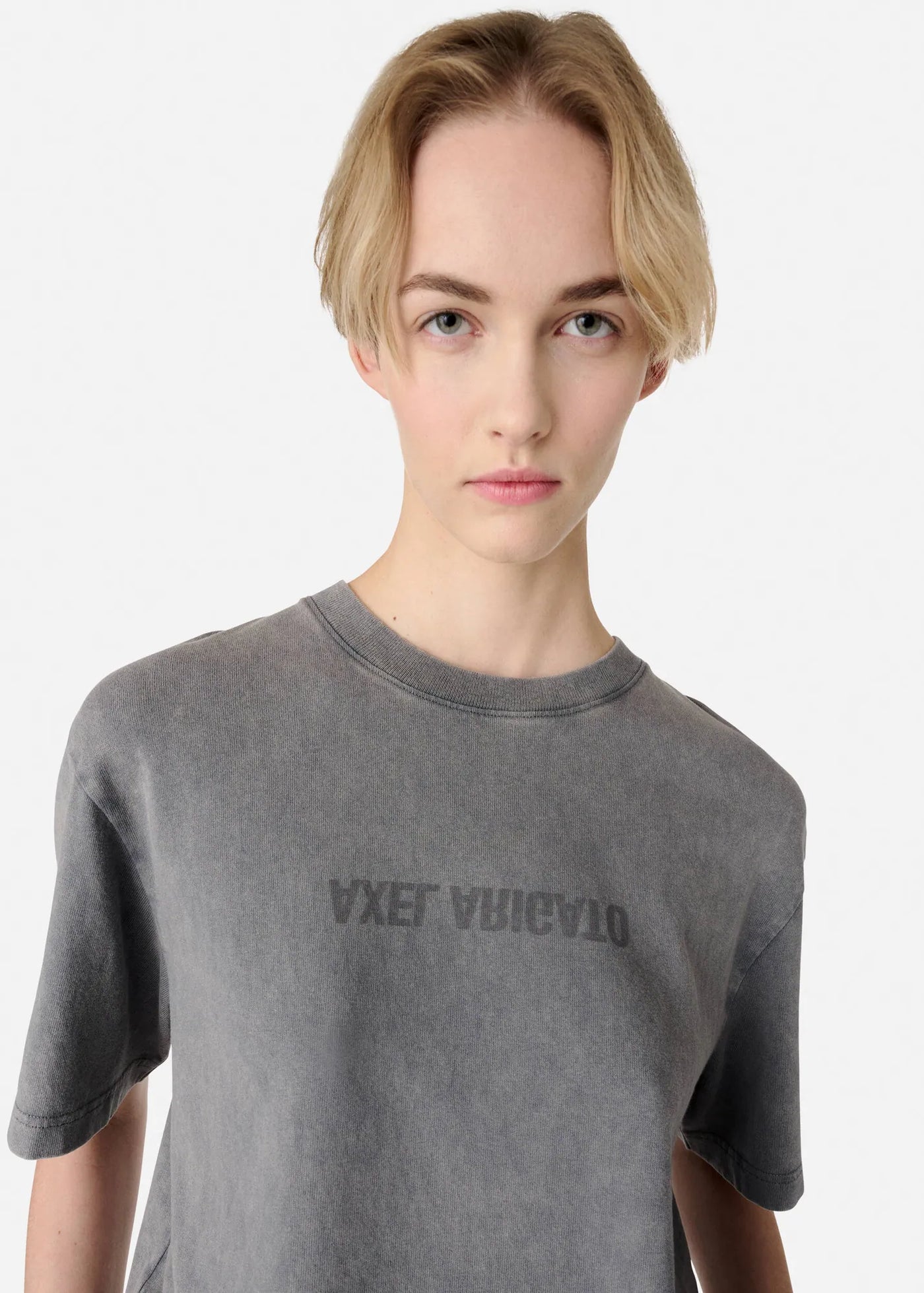 Axel Arigato - T-shirt - Steel grey - Distort
