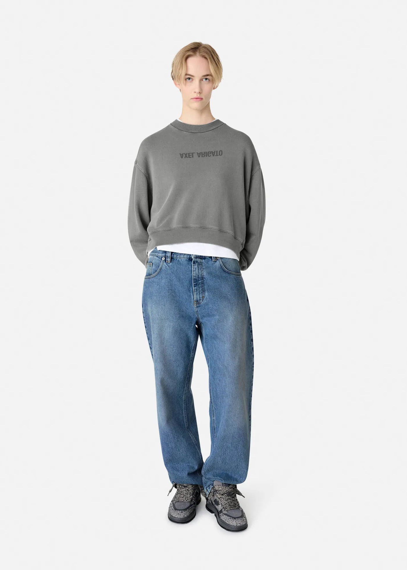 Axel Arigato - Sweatshirt - Steel Grey - Distort