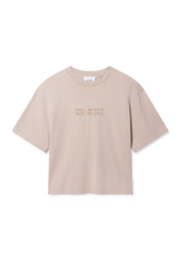 Axel Arigato - T-shirt - Dark Beige - Reflection