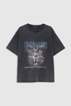 Anine Bing - T-shirt - Washed Black - Cade Tee Leo Muse