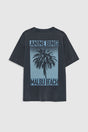 Anine Bing - T-shirt - Washed Black - Cade Tee Palm