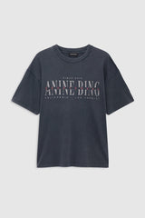 Anine Bing - T-shirt - Washed Black - Cade Tee Sport Club