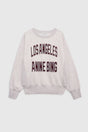 Anine Bing - Sweatshirt - Oat Melange - Harry Shrunken