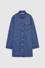 Anine Bing - Denimkjole - Freshwater Blue - Mary Dress Lone Sleeve