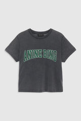 Anine Bing - T-shirt - Black Washed/Green - Shelley Tee