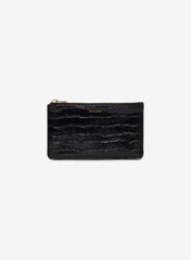 Anine Bing Elly Pouch Black Emblossed