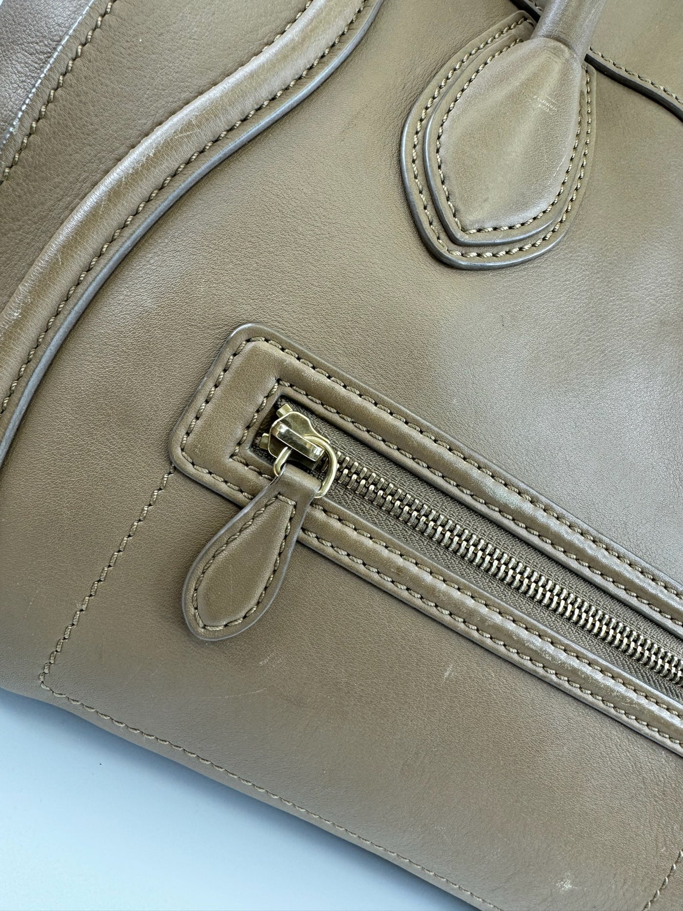 Celine - Pelle beige - Håndtaske - Secondhand