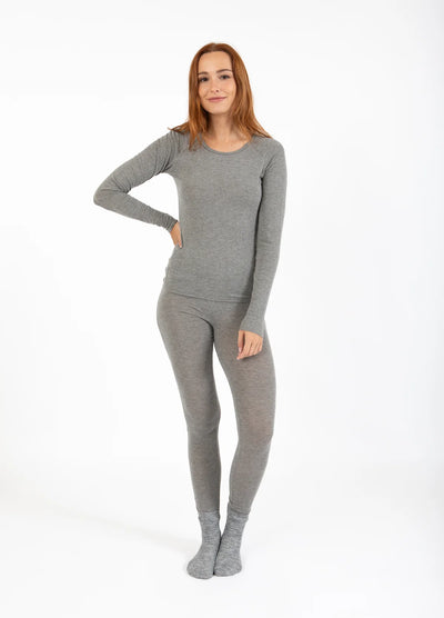 CC HEART - Wool blouse - Gray Melange - Lana