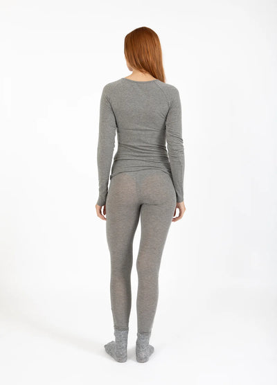 CC HEART - Wool blouse - Gray Melange - Lana