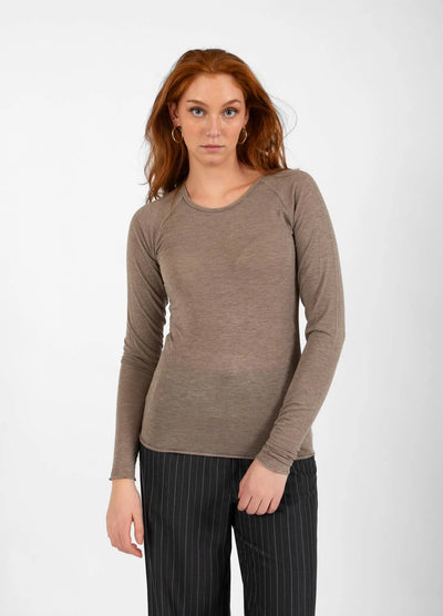 CC HEART - Uld bluse - Hazel Melange - Lana
