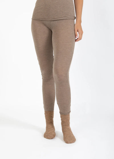 CC HEART - Leggings - Wool - Hazel Melange - Lana