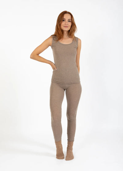 CC HEART - Leggings - Wool - Hazel Melange - Lana