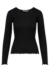 CC Heart - Blouse - Silk Black - Poppy