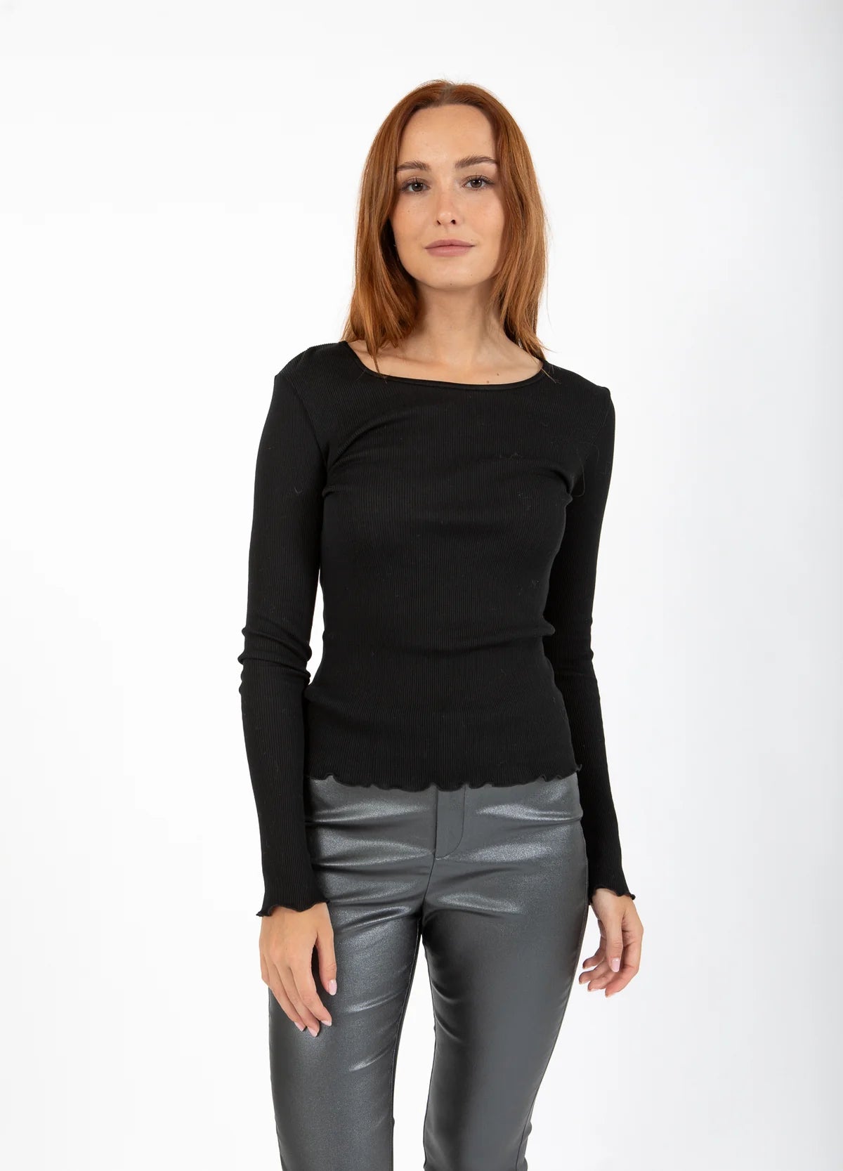 CC Heart - Bluse - Silke Sort - Poppy