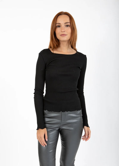 CC Heart - Bluse - Silke Sort - Poppy