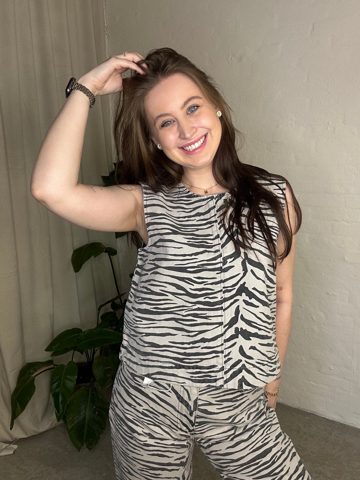 Only - Denim top - Zebra - Dorsi