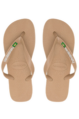 HAVAIANAS - Brasil Logo Beige   - Klipklapper sss