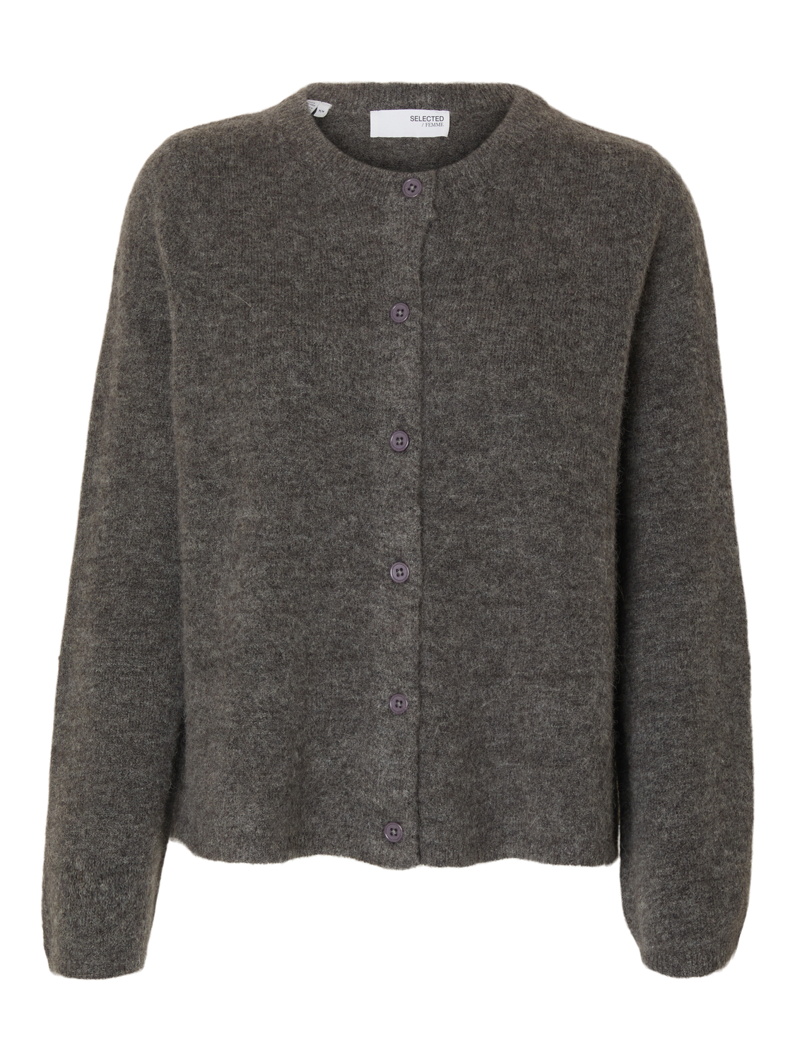 Selected Femme - Knit Cardigan - Gray Melange - Lulu