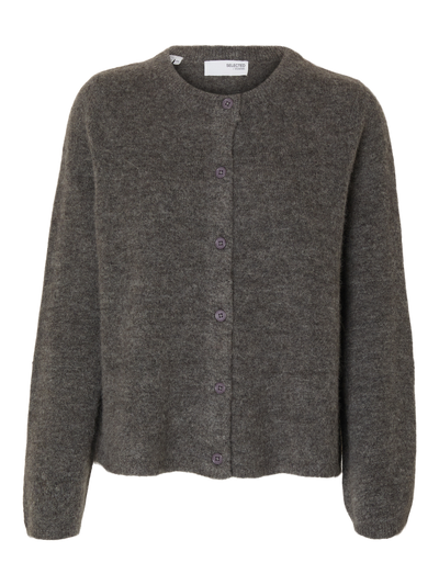 Selected Femme - Knit Cardigan - Gray Melange - Lulu
