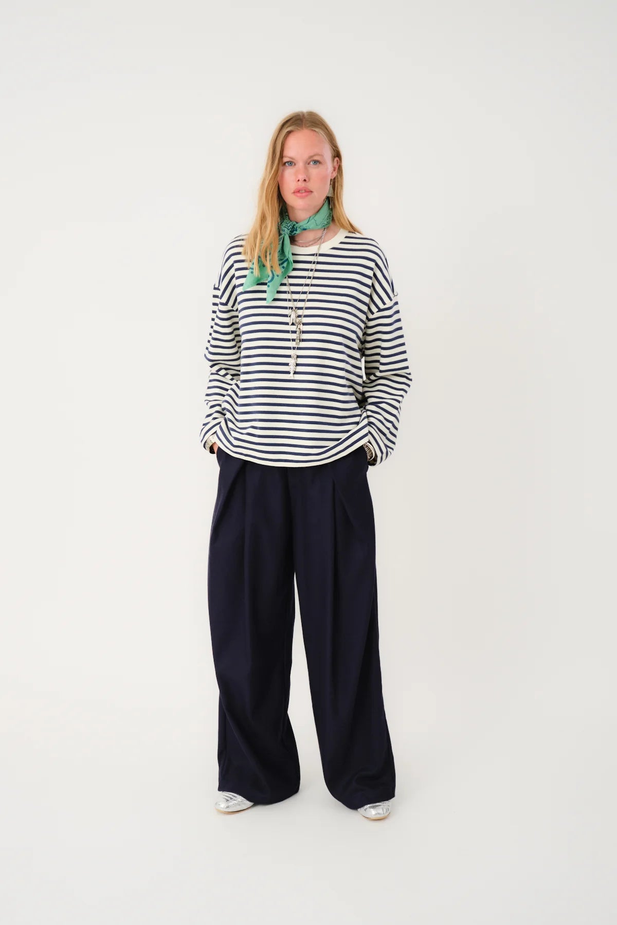 Lollys Laundry - Bluse - Dark Blue - Demi