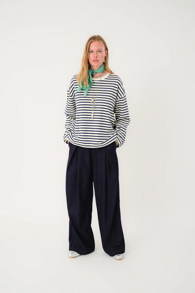 Lollys Laundry - Bluse - Dark Blue - Demi